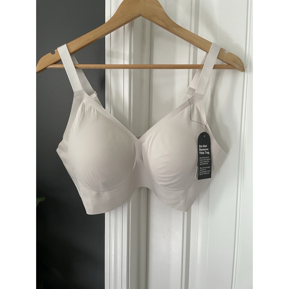 EBY Beige Wireless Seamless T-Shirt Bra LDD Large band DD Adjustable Straps NWT